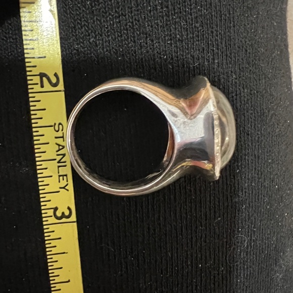 Ippolita stamped sterling/abalone and diamond ring - Picture 6 of 16